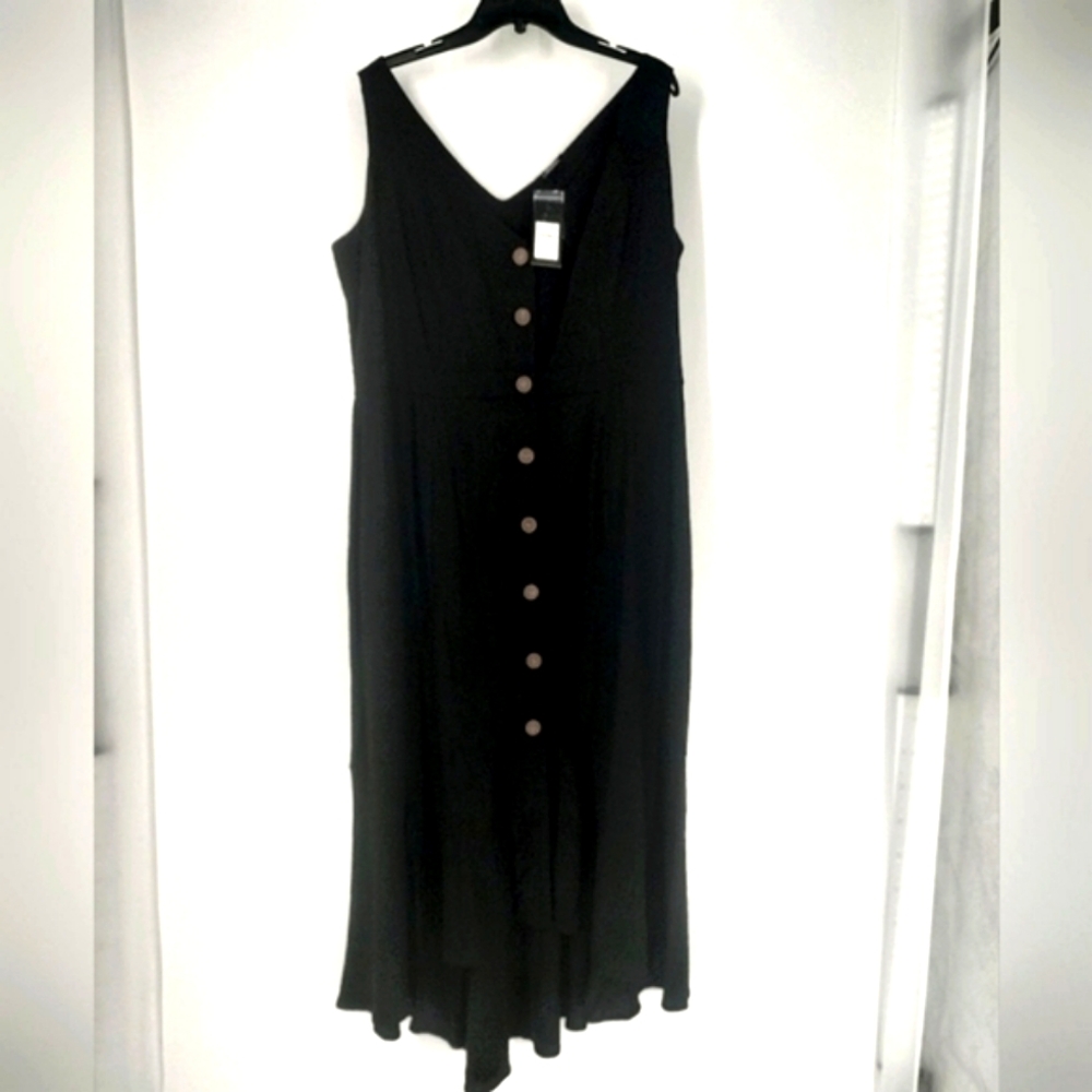City Chic Maxi Sweety Button Sleeveless Dress Size XS/14